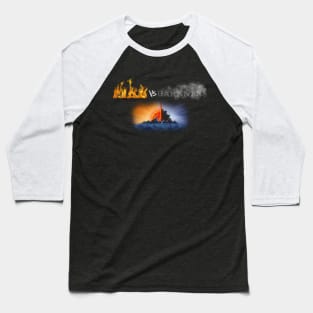 Fire vs Darkness Baseball T-Shirt
